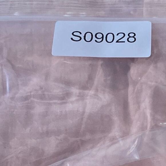 LC Lauren Conrad Womens Blouse Blush Pink Checkered Lined Long Sleeve Flowy L - Picture 14 of 14